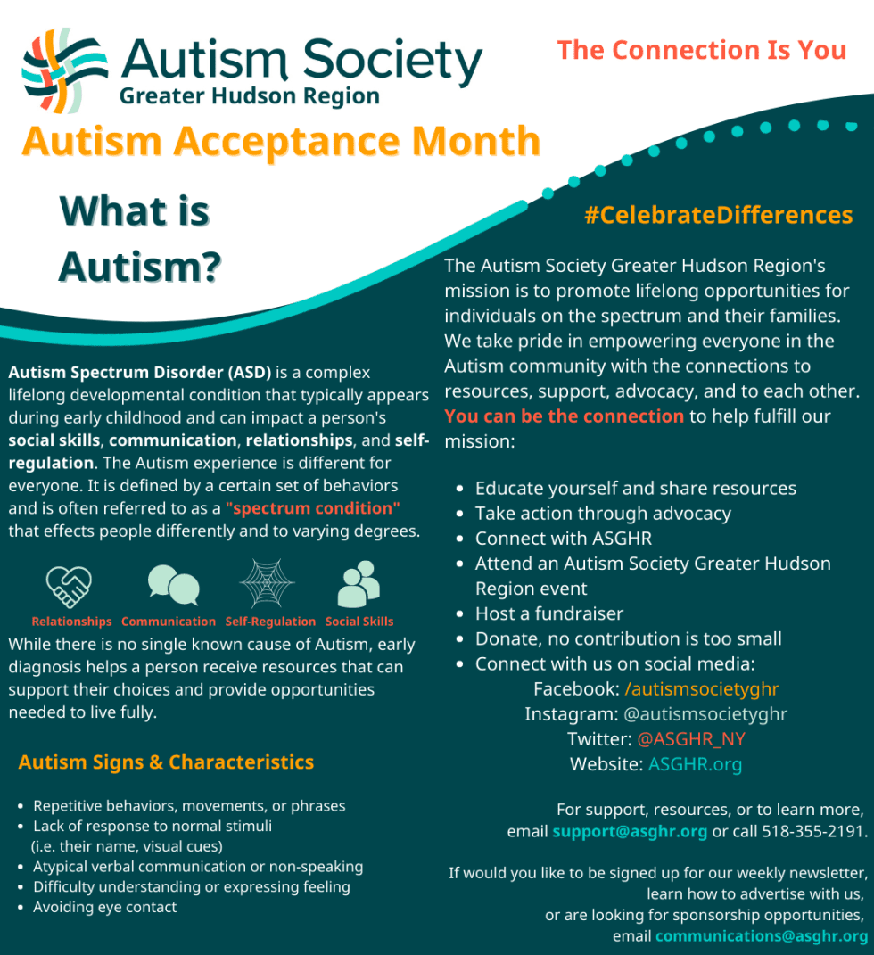 Autism Acceptance Month | Autism Society Greater Hudson Region