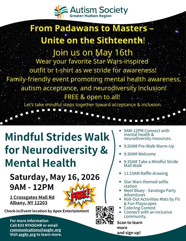 2026 Mindful Strides flyer w QR Code