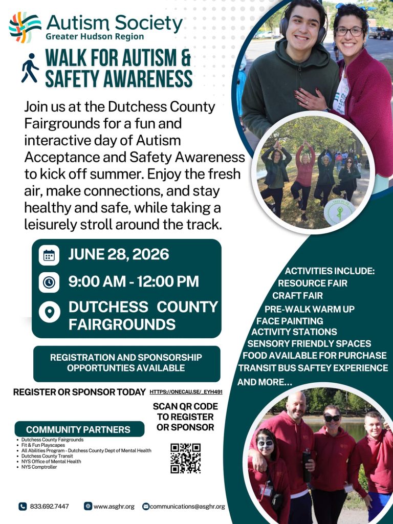 Walk Autism Safety Awareness 2026 Flyer-Registration Links