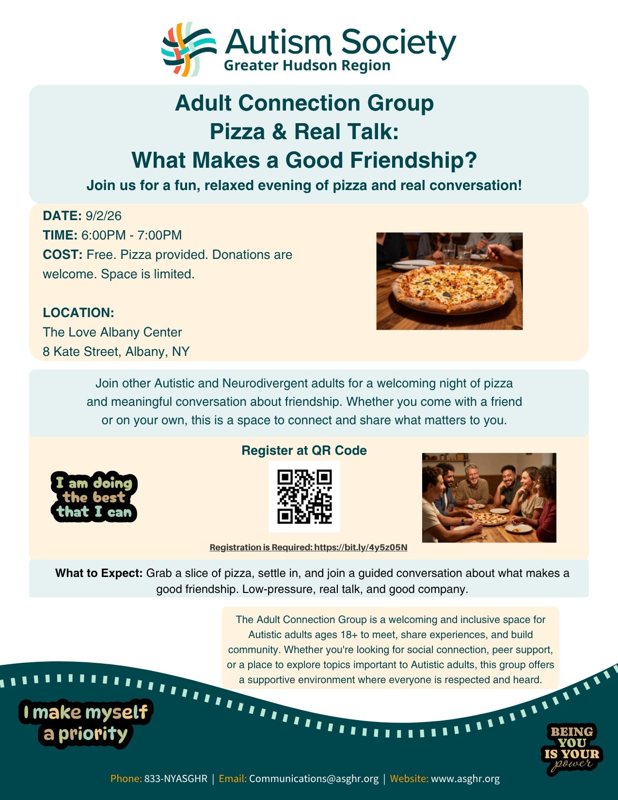 Adult Connection Group flyer
