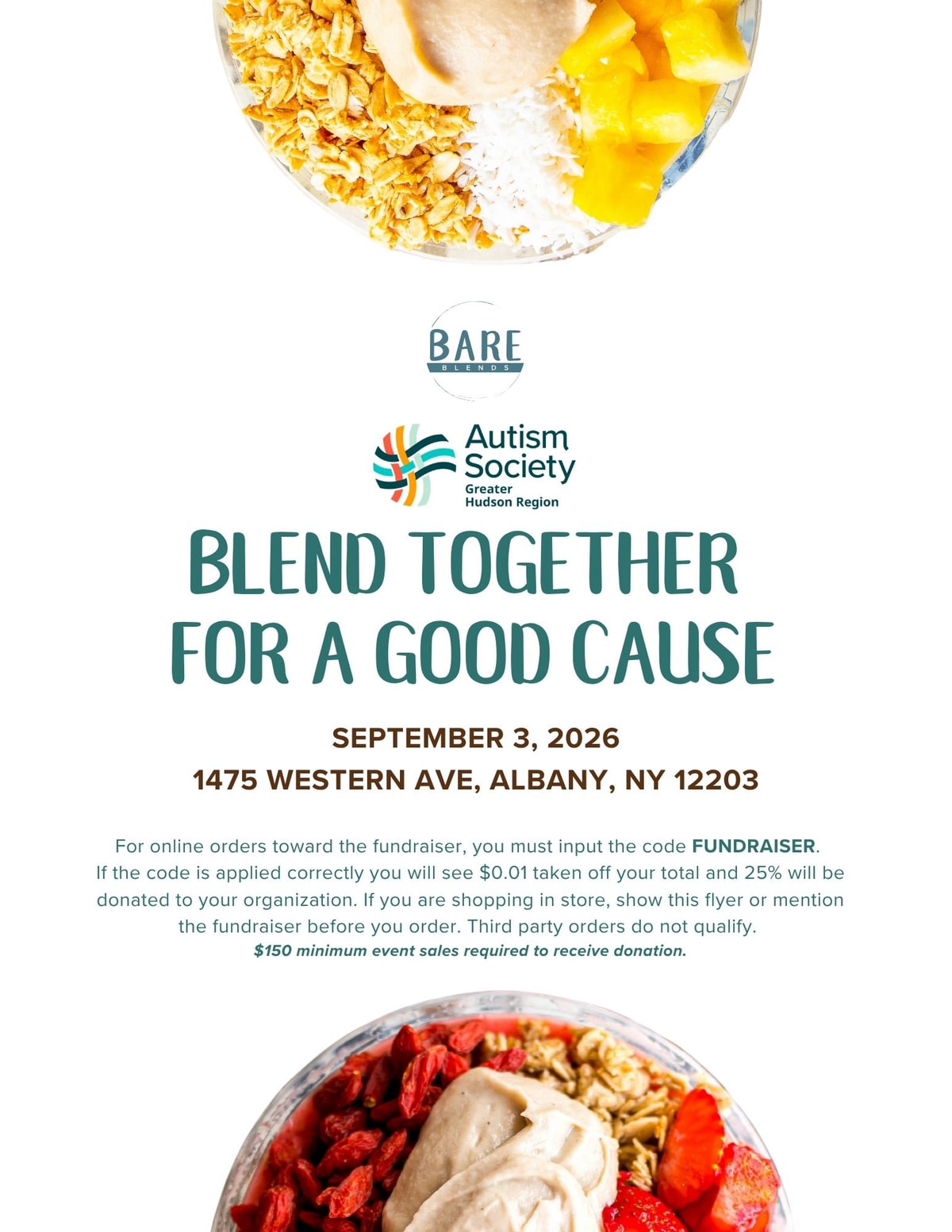 Blend Together Fundraiser 9-03-2026