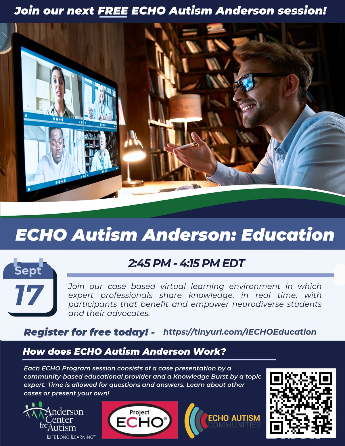 Echo Autism Anderson Session flyer 9-17-2026