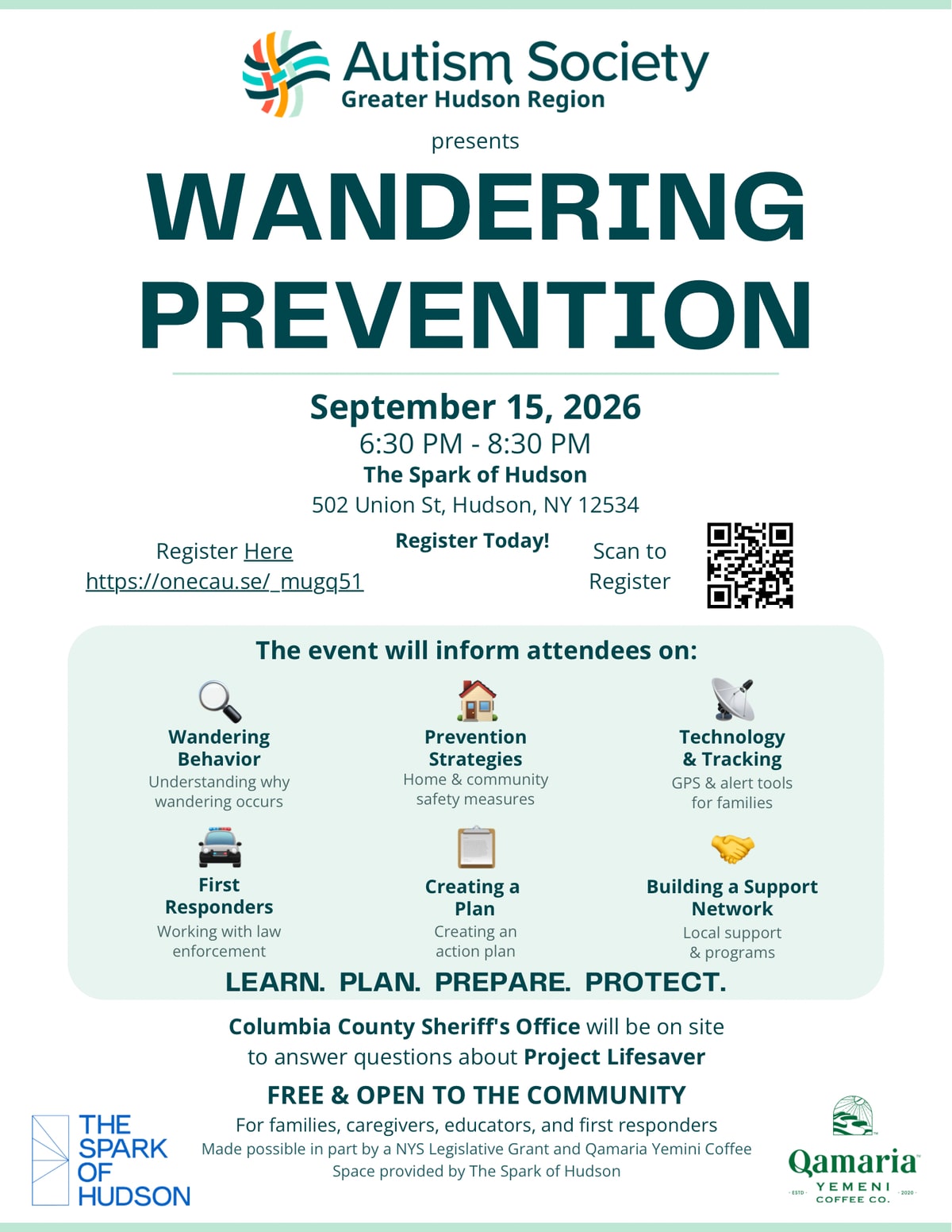 Wandering Prevention Event 9-15-2026